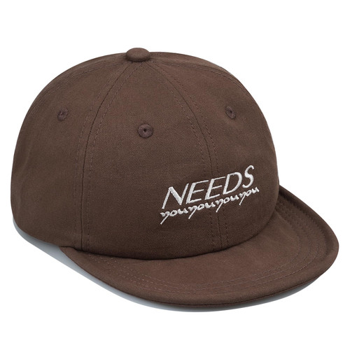 Croogo Soft Short Brim Baseball Cap Cotton Trucker Hat Men Adjustable Flat Strapback Dad Hats Short Bill Cap,Brown-ZSB01