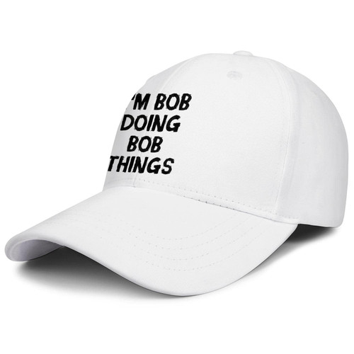 Im Bob Doing Bob Things Hat Im Bob Doing Bob Things Cap White Baseball Cap Trucker Hat