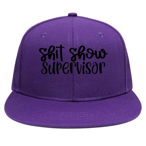 Shit Show Supervisor Hat Shit Show Supervisor Cap Fashion Purple Baseball Cap Golf Hat Sports
