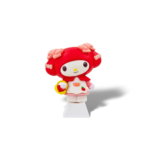 Sanrio My Melody Keycaps Japanese Anime White Key Caps?Compatible with Cherry MX Switches Custom Gaming Mechanical Keyboard (My Melody-3)