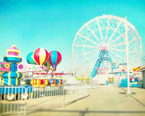 Wonder Wheel Photograph Coney Island print Whimsical Decor Wonder Wheel Photograph Coney Island print Whimsical Decor