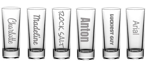 Alankathy Mugs 2 oz Tall Shot Glass Personalized customized Name