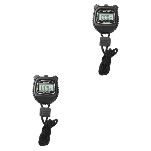 NOLITOY 2 Pcs Multi-Function Stopwatch Sports Timer Watch Sports Countdown Timer Digital Stopwatch Timer Handheld Timer Stopwatch Chronograph Timer for Match Running Referee Child Abs