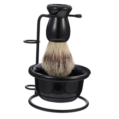 Beavorty 1 Set beard set soap razor brush holder shave brush kit shave kits for men shave brush organizer shaving brush holder shaving brush kit shave bowl rack man shaving cream male abs