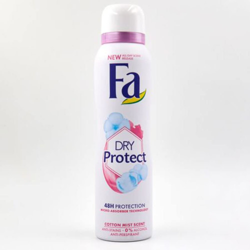 Fa Dry and Protect Cotton Mist Scent Antiperspirant Spray 150 ml
