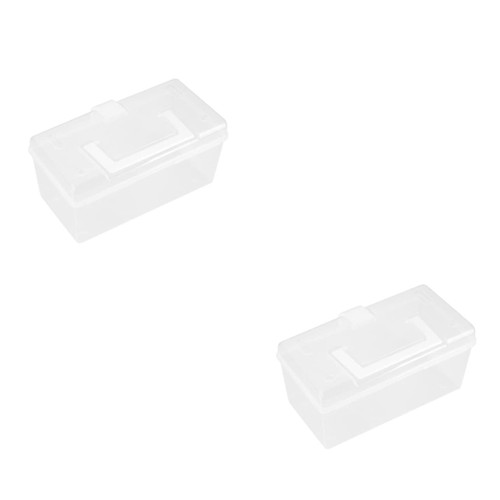 Zerodeko 2pcs Box First Aid Cabinet Medicine Holder First Aid Kit First Aid Organizer Medicine Storage Organizer Storage Bins Medicine Container White Multipurpose Lock Box
