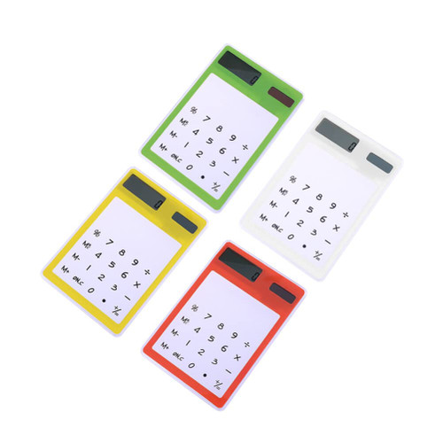 Ciieeo 4pcs Touch Screen Calculator Portable Calculator Transparent Calculator Mini Calculator Student Computer Business
