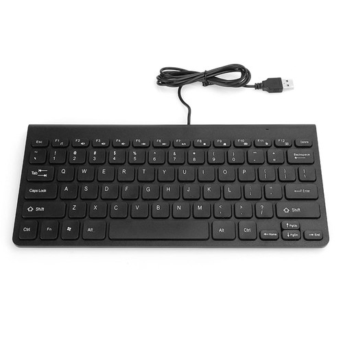 Heayzoki Keyboar Mouse Set,Ultra-Thin Keyboard Mouse Combo Set,USB Wired Keyboard Optical Mouse Mice Set Combo for PC Laptop,Compact Size, Light Weight, Ultra-Thin Design.(Black)