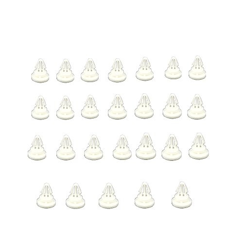 (50 Pieces) White PCB Isolation Column Board Round Plastic Insulation Column Standoff Support Spacer White 4mm Standoffs Spacer Nylon Plastic