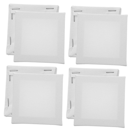 MAGICLULU 12pcs Mini Canvas Frame Mini Canvas Board Painting Stretched Canvas Oil Painting Canvas Square Canvas Art Stretched Canvas Boards Drawing Art Canvas Wood Blank White Art Paintings