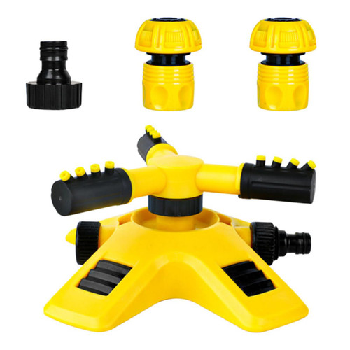1 Set Lawn Sprinkler Rotary Sprinkler Hose Sprinkler Rotating Sprinkler Head Lawn Irrigation Parts Outdoor Irrigation Sprinkler Rotating Water Sprinkler Watering Sprayer to Rotate