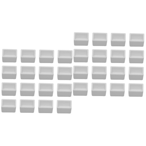 COHEALI 100 Pcs Watercolour Pallet Watercolor Palette Paint Tray Watercolor Tin Pigment Packing Grid Artist Paint Watercolor Grid Watercolor Pan Gouache Half Pan White Washer Travel Solid