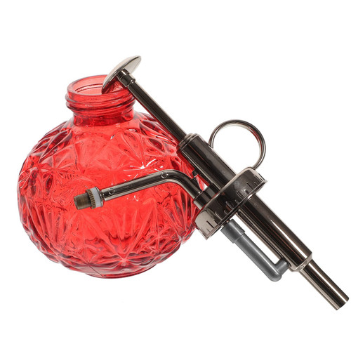 JEWEDECO watering can pump round spritzer vintage spray bottle reptilian spray bottle empty spray bottle flower sprayer plant indoor plant sprayer water can small decoration Glass fine mist