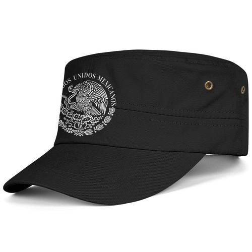 Cadet Army Cap Mexican Flag Empire Mexico Pride-1 Adjustable Baseball Hat Vintage Military Flat Top Cap