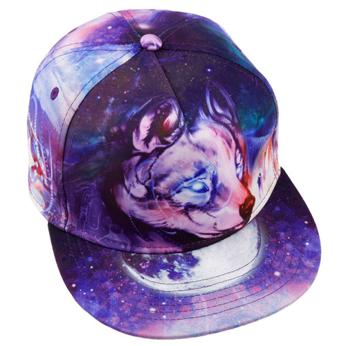 moonsix Unisex Snapback Hats,Adjustable Flat Bill Baseball Caps Dancing Hip Hop Cap,Style K