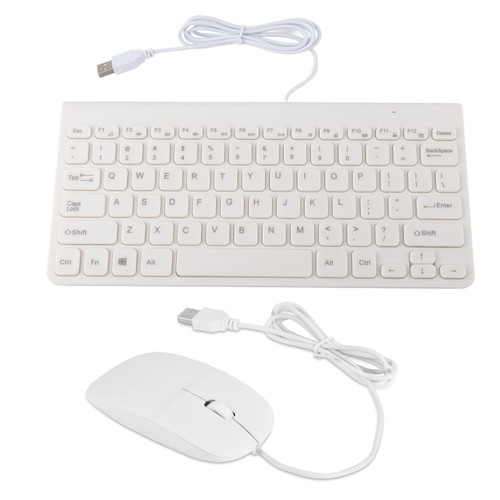 plplaaoo Keyboard and Mouse Combo, Wired Keyboard and Mouse,Ultra Thin USB Wired Keyboard Optical Mouse Mice Set Combo for PC Laptop(White), Wireless Mouse and Keyboard Combo Mouse and Key Board W