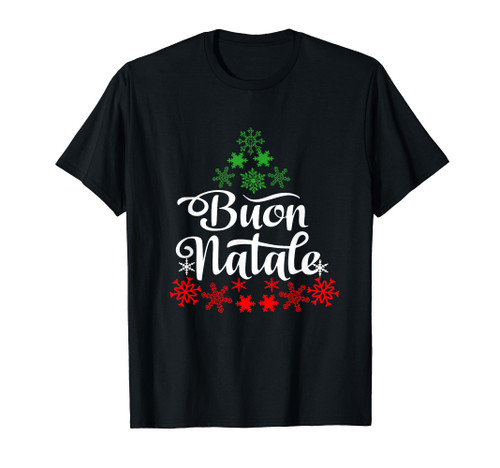 Italian Family Christmas Buon Natale tree T-Shirt