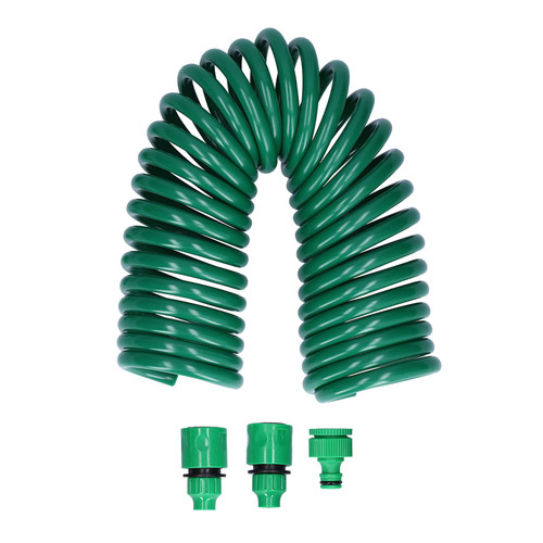 7.5M Recoiling Garden Hose, Self Coiling Garden Water Hose Retractable Water Pipe Outdoor Garden Irrigation Fittings