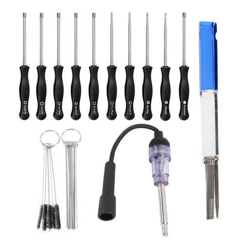 Dewedrt Carburetor Adjustment Tool Screwdriver Kit Cleaner Engine Ignition Tester for Common 2 Cycle Carburator Engine String/Trimmer//Chainsaw