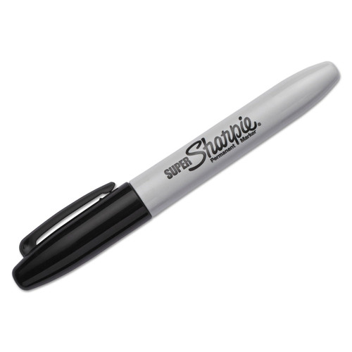 Sharpie 33666PP Super Permanent Markers Fine Point Black 6/Pack