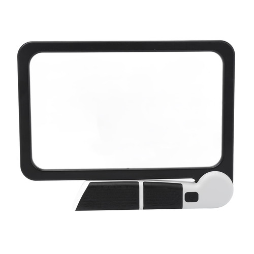 Folding Handheld Magnifying Glass with Light, 48 Light Chips 5X Magnification LED Reading Writing Magnifier for Macular Degeneration, Seniors Reading, Close Work