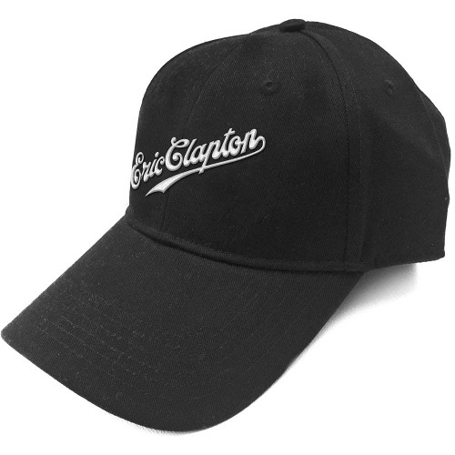 Eric Clapton Baseball Cap Script Logo Official Black Unisex Size One Size