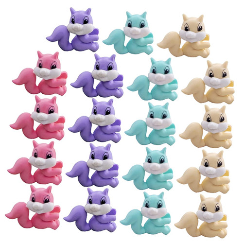 TOYANDONA 36pcs Squirrel Eraser Kids Toys Animal Erasers Desk Pet for Kids Mini Toys Classroom Erasers Animal Toys Christmas Erasers Pencil Bulk Kids Erasers Plastic Small Stationery Student