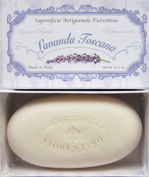 Saponificio Artigianale Fiorentino Giardino Lavanda Toscana Single Soap Bar 10.5 Oz from Italy