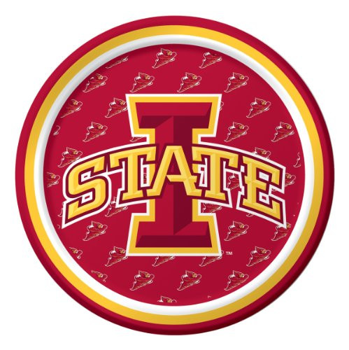 8-Count Sturdy Style Paper Dessert Plates, Iowa State Cyclones