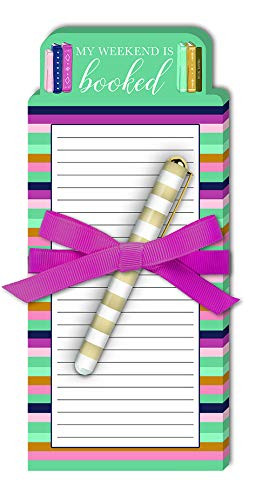 Lady Jayne Die-Cut Note Pad with Pen, Book Themed (11982)
