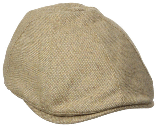 Henschel Hats mens Wool Tweed Ivy Hat With Satin Lining Newsboy Cap, Beige, Medium US