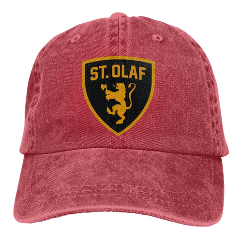 St. Olaf College Logo Classic Cowboy Hat Adjustable Baseball Cap Unisex Casual Sports Hat Red
