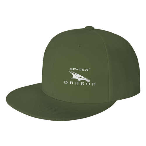 Spacex Dragon Flags Snapback Hat Flat Brim Hip Hop Baseball Cap Adjustable Vintage Funny for Women Men Trucker Caps Moss Green Spacex Dragon Flags Snapback Hat Flat Brim Hip Hop Baseball Cap Adjustable Vintage Funny for Women Men Trucker Caps Moss Green