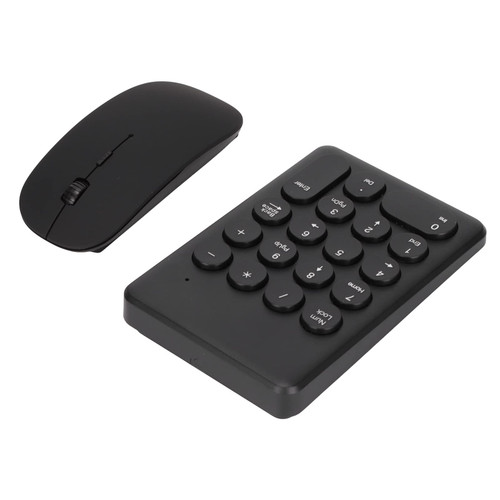 CCYLEZ 2.4GHz USB Wireless Keyboard Mouse Set Plug and PlayNumeric Keyboard Mouse Combo Mini Portable Slim Numeric Keypad for Laptops PCs Desktops