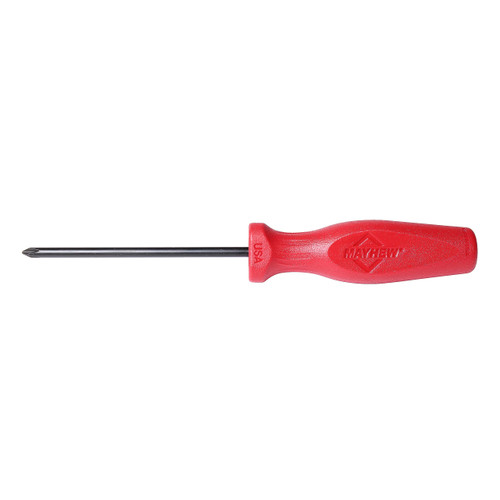 Mayhew Tools 27383 USA Phillips Screwdriver, Red, No. 3 x 8-Inch