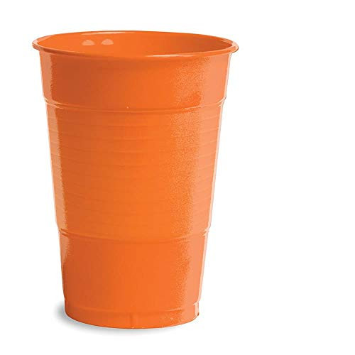 Creative Converting Orange 16 oz Plastic Cups - 20 ct Creative Converting Orange 16 oz Plastic Cups - 20 ct