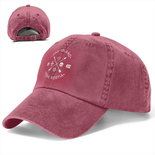 Oak Island Nova Scotia Arrows and Skulls Classic American Style Dad Hat Baseball Cap Adjustable Polo Trucker Unisex Style Headwear Red Oak Island Nova Scotia Arrows and Skulls Classic American Style Dad Hat Baseball Cap Adjustable Polo Trucker Unisex Style Headwear Red