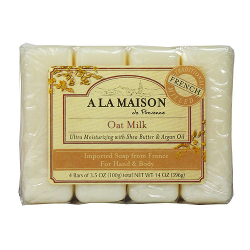 A La Maison Soap Bars, Oat Milk, Value Pack, 4 Count A La Maison Soap Bars, Oat Milk, Value Pack, 4 Count