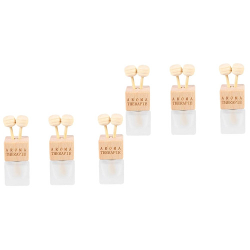 ABOOFAN 6 Pcs air Outlet Perfume Bottle air Vent Essential Oil Diffuser car Perfume Container Perfume air freshener Empty car Perfume Bottle Car Aroma Diffuser Bottle Glass Small Bottles