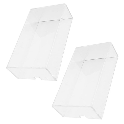 STOBOK Mouse Jiggler Computer Mouse 2pcs Acrylic Mouse Cover Mechanical Mouse Keyboard Mouse Transparent Mouse Cover Desktop Transparent Mouse Protector