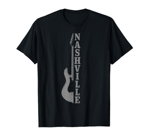 Nashville Guitar Tennessee Vintage Country Music City T-Shirt Nashville Guitar Tennessee Vintage Country Music City T-Shirt