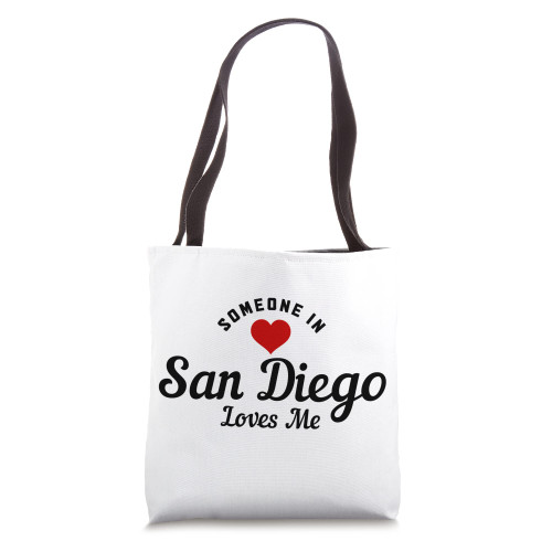 Someone in San Diego California Loves Me Pride Vintage Tote Bag