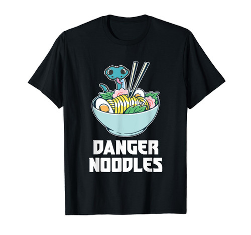 Danger Noodles, Snake Kawaii Anime Funny Ramen Soup Snakes T-Shirt