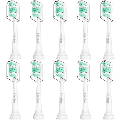 Osctor Replacement Toothbrush Heads for Philips Sonicare Plaque Control ProtectiveClean C2 C3 C1 W G2 4100 5100 6100 Electric Toothbrush HX9024 ,10 Pack Sonic Electric Toothbrush Brush Heads