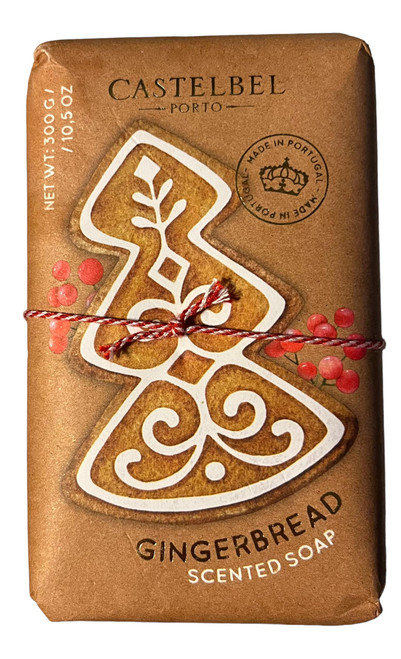 Castelbel Porto Gingerbread Fragranced Moisturizing Luxury Soap, 10.5 Ounces