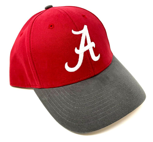 MVP Alabama Crimson Tide Logo 2 Tone Red & Grey Curved Bill Adjustable Hat