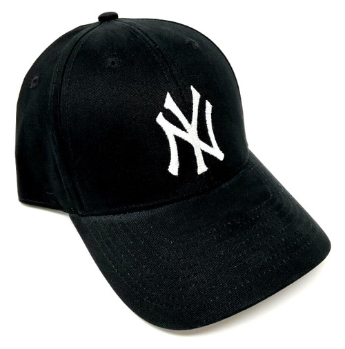 MVP New York Yankees NY Logo Baseball Black Curved Bill Adjustable Hat