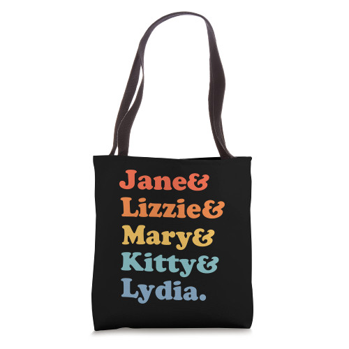 Pride and Prejudice Jane Austen - Bennet Sisters Tote Bag
