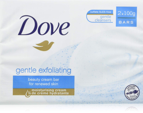 Dove Soap Bar 2x100G (6, Gentle Exfoliating)