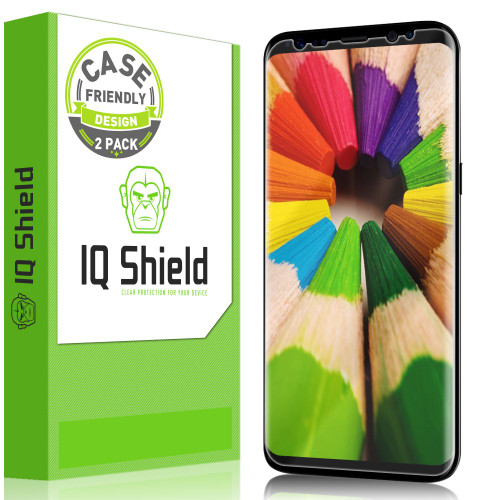 Galaxy S8 Screen Protector, IQ Shield LiQuidSkin Full Coverage Screen Protector for Galaxy S8 5.8' Screen 2017(2-Pack, Case Friendly Updated Version) Anti- Scratch,HD Clear Anti-Bubble Film